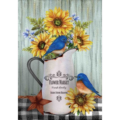 Bleubirds & Sunflowers